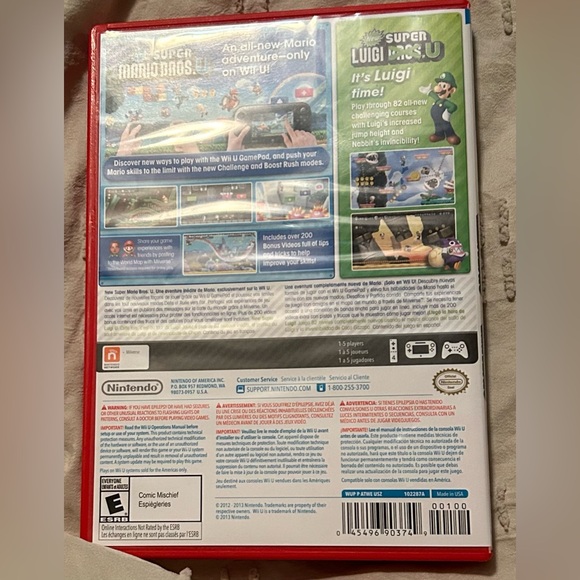 Nintendo Wii U Super Mario Bros Complete Video Game - Picture 2 of 4